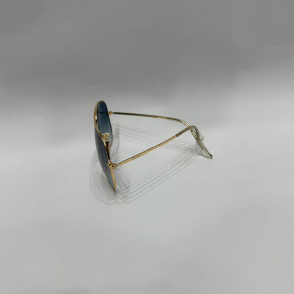 Ray-Ban Golden Frame Blue Sunglasses Avaiator Style - Image 2